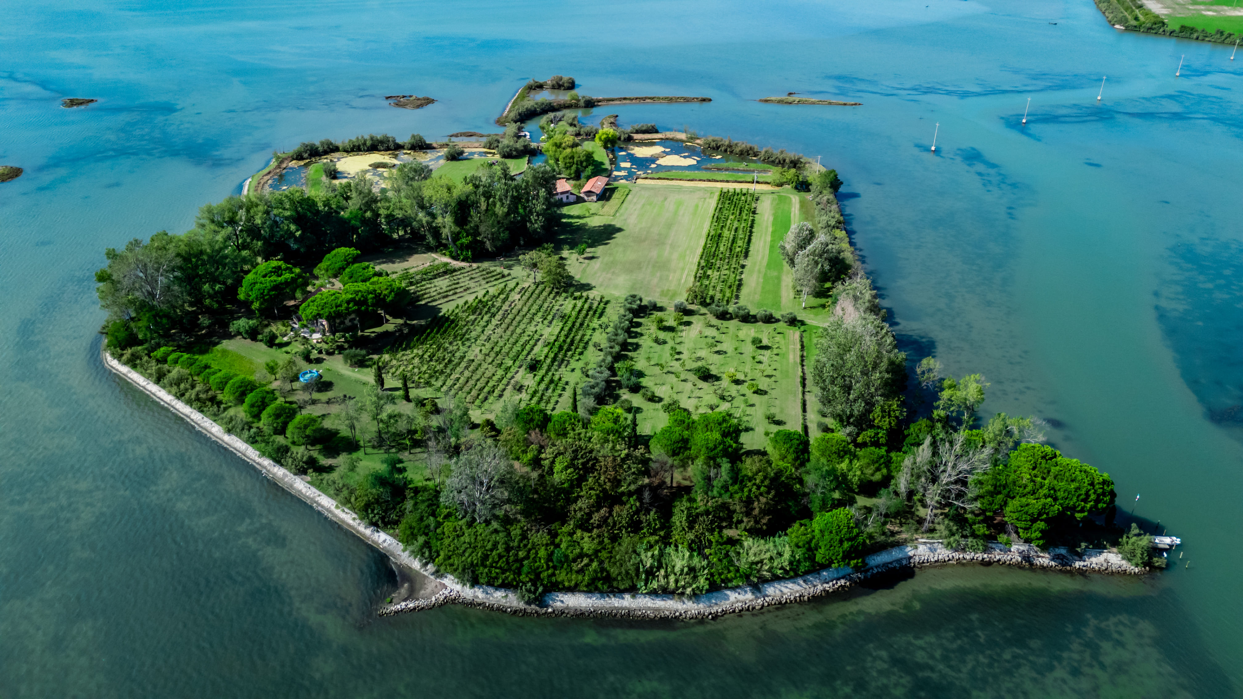 Veduta dall'alto dell'isola